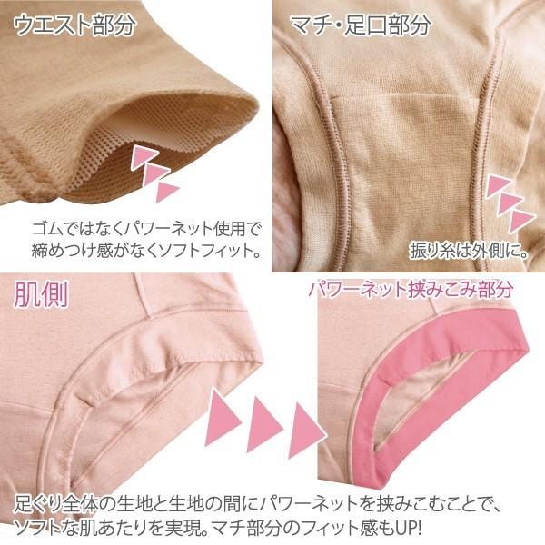 深ばきショーツ 深履きショーツ お肌にやさしい下着 Fleep フリープ 日本製 ネコポス可 81058 サイズ 大きいサイズ 3L 4L 5L | Fleep | 14