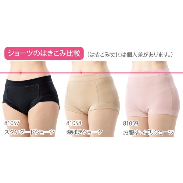 深ばきショーツ 深履きショーツ お肌にやさしい下着 Fleep フリープ 日本製 ネコポス可 81058 サイズ 大きいサイズ 3L 4L 5L | Fleep | 16