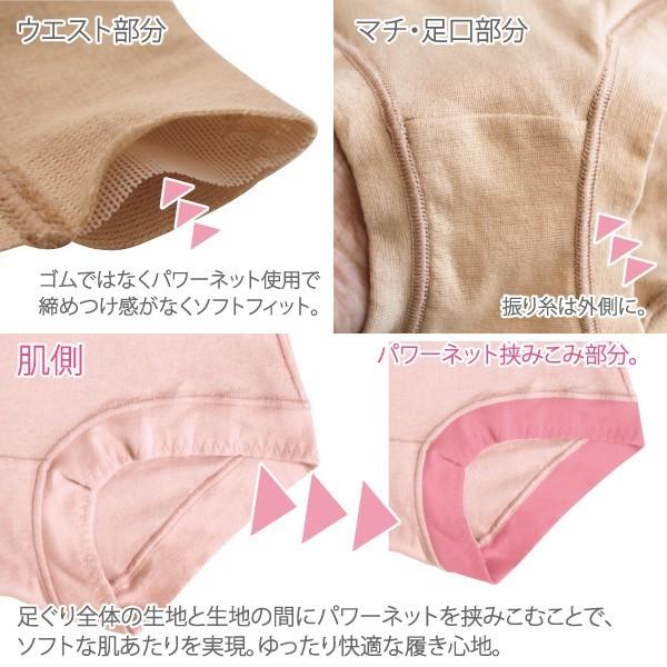 おなかすっぽりショーツ お腹すっぽり お肌にやさしい下着 Fleep フリープ 日本製 ネコポス可 81059 サイズ S M L LL | Fleep | 14