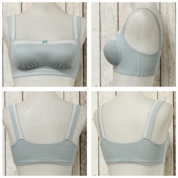 WEB限定 ブラジャー ピーナッツパットブラ ナイトブラ お肌にやさしい下着 Fleep フリープ 綿100％ ノンワイヤー ソフトブラ 82068 M L LL ネコポス可 bra | Fleep | 16