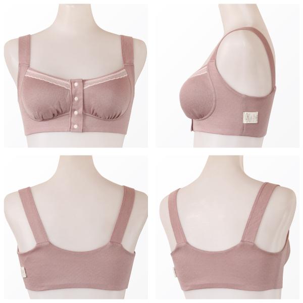 ブラジャー 前開きブラ お肌にやさしい下着 Fleep フリープ 綿100％ 肩こり解消 ノンワイヤー フロントホック ソフトブラ 82072 S M L LL ネコポス可 bra 四十肩 | Fleep | 16