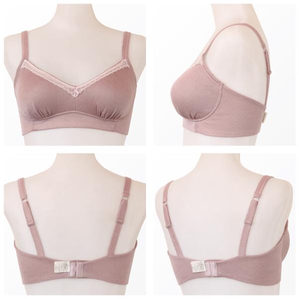 ブラジャー ソフトブラ ナイトブラ お肌にやさしい下着 Fleep フリープ 綿100％ ノンワイヤー 後ろホック 3段階調節 日本製 ネコポス可 82073 S M L LL bra | Fleep | 14