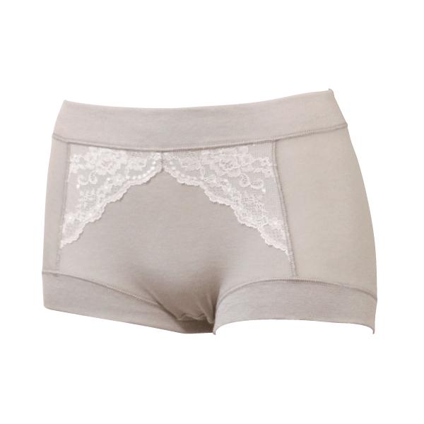 深ばきショーツ シンプルレーシー お肌にやさしい 敏感肌 乾燥肌 かゆみ Fleep フリープ 日本製 セット 術後 ネコポス可 84091 S M L LL | Fleep | 08
