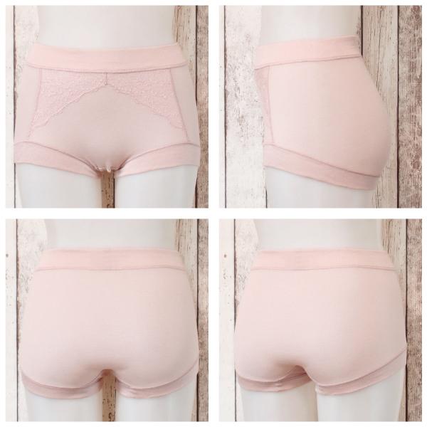深ばきショーツ シンプルレーシー お肌にやさしい 敏感肌 乾燥肌 かゆみ Fleep フリープ 日本製 セット 術後 ネコポス可 84091 S M L LL | Fleep | 10
