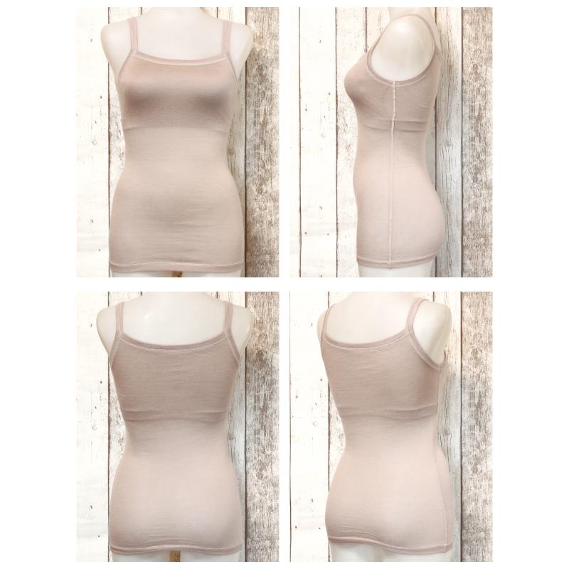 サマー カップ付きキャミソール ブラトップ カップ付き キャミソール お肌にやさしい下着 Fleep フリープ 汗取り インナー シンプル ネコポス可 84107 S M L LL | Fleep | 08