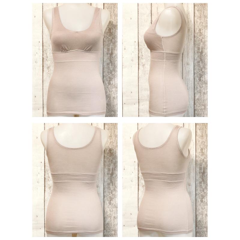 サマー ブラトップ カップ付きタンク シンプル お肌にやさしい下着 Fleep フリープ 肩が凝らない ナイトブラ ノンワイヤー 日本製 ネコポス可 84108 3L | Fleep | 06
