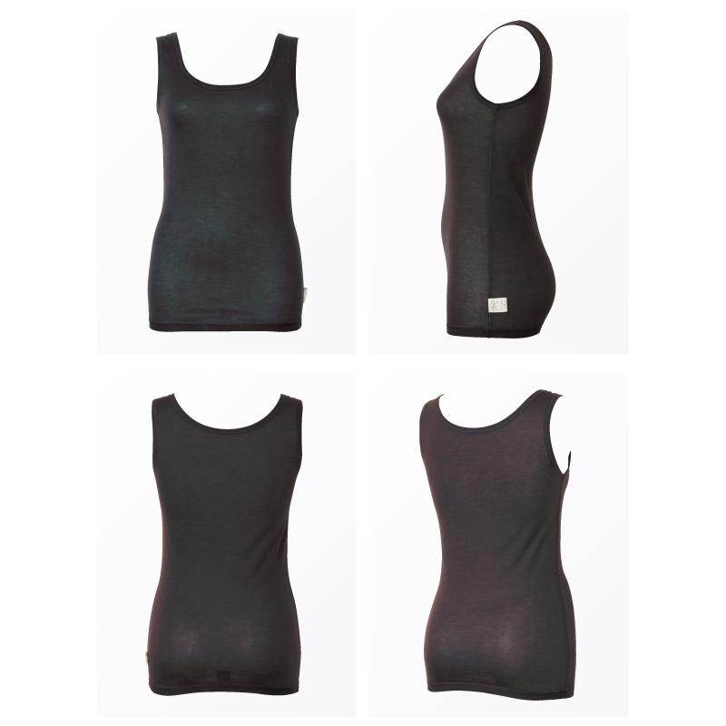 サマー タンクトップ お肌にやさしい下着 Fleep フリープ 汗取り インナー ノースリーブ 袖なし 綿混 爽やか 無地  重ね着 シンプル ネコポス可 84112 S M L LL | Fleep | 10