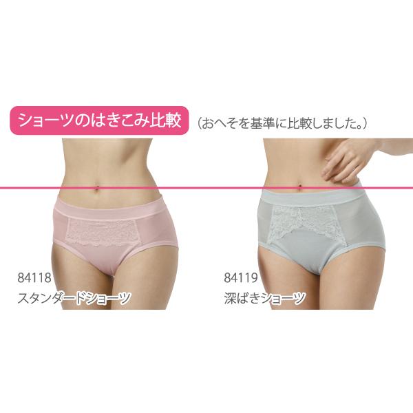 サマー 深ばきショーツ 深履きショーツ 爽やか 上品 大人 お肌にやさしい下着 Fleep フリープ パンツ ネコポス可 84119 M L LL | Fleep | 13