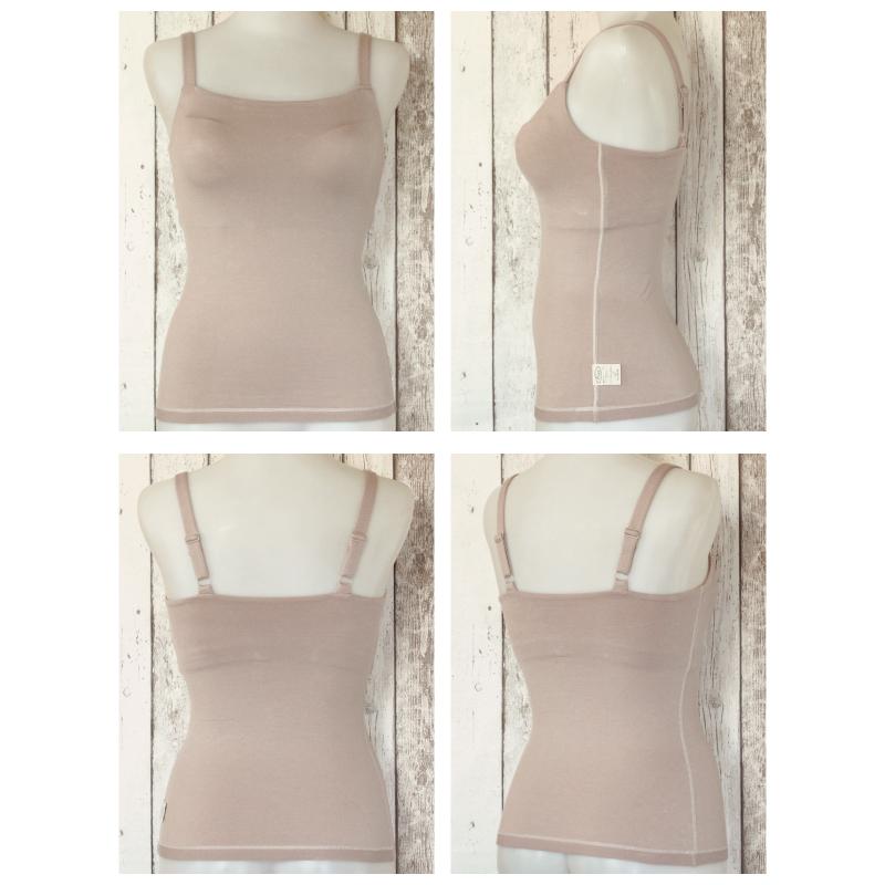 WEB限定品 コンフォート ブラキャミ カップ付き Fleep フリープ 綿混 綿ベア天 ブラトップ スポーツ リラックス ストレッチ 日本製 ネコポス可 87018 M L LL | Fleep | 09