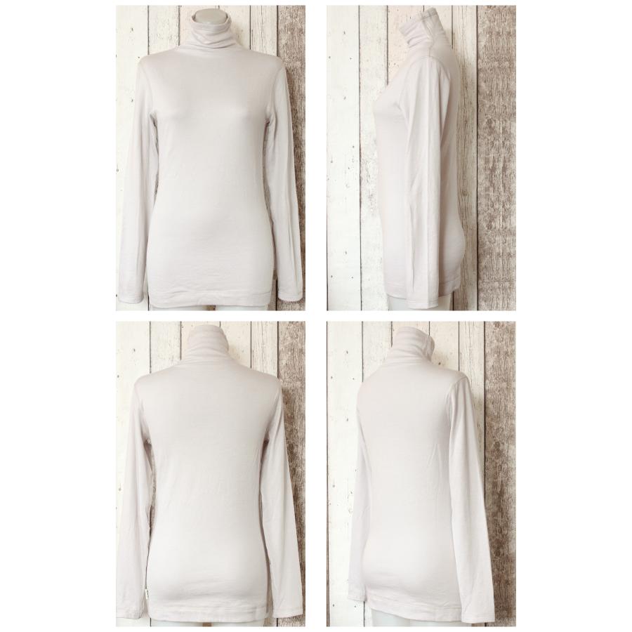 長袖Tシャツ ボトルネック 中厚 コンフォート 肌にやさしい Fleep フリープ エアーニット ティーシャツ 日本製 ネコポス可 87020 S M L LL | Fleep | 09