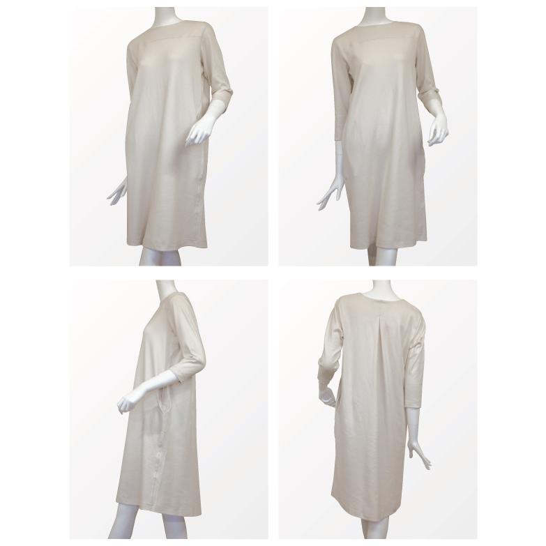 リラックスウェア WEB限定 7分袖ワンピース パジャマ ルームウェア 綿100％  お肌にやさしい Fleep フリープ 送料無料 88025 部屋着 日本製 ネコポス不可 | Fleep | 20