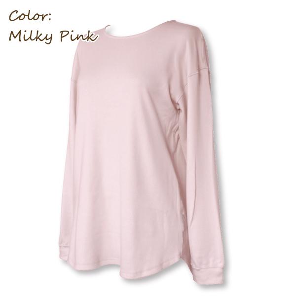 リラックスウェア WEB限定 長袖 カットソー パジャマ ルームウェア 綿100％  お肌にやさしい Fleep フリープ 送料無料 88026 部屋着 日本製 ネコポス可 | Fleep | 07