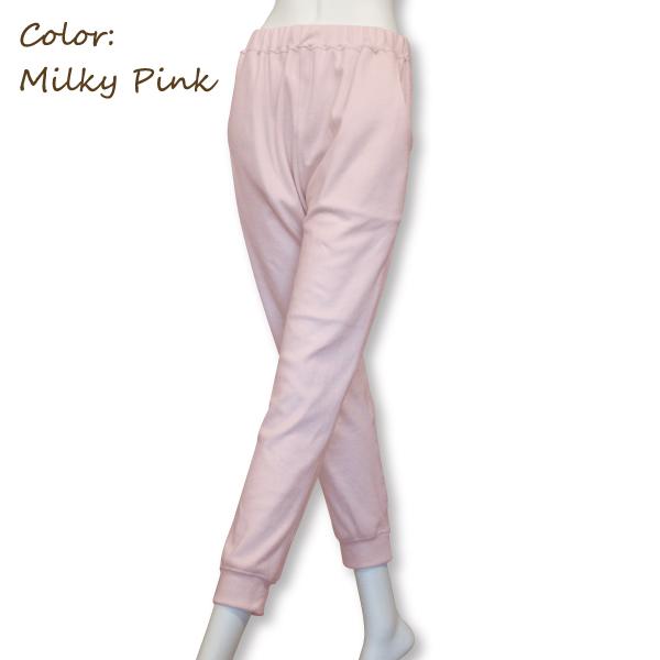 WEB限定 コットンスムース の ジョガーパンツ パジャマ ルームウェア お肌にやさしい Fleep フリー プ 送料無料 88027 綿100％ 日本 製 M L ネコポス可 | Fleep | 07