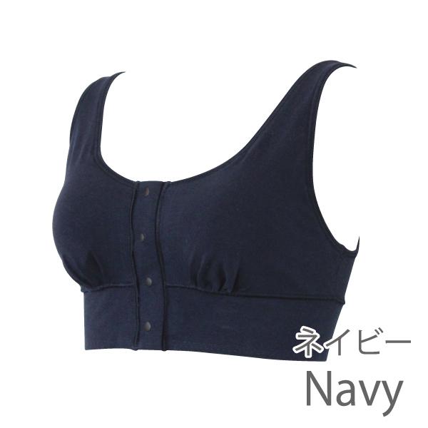 前開きブラ ブラジャー 前開き ハーフトップ ナイトブラ ノンワイヤー フロントホック 日本製 乳がん 術後 ネコポス不可 98086 M L LL 3L bra | ブランド登録なし | 06