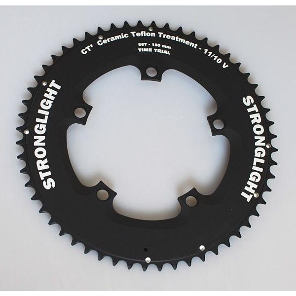 タイムトライアル用-小径車にも ストロングライトCT2クロノ アウターチェーンリング56T PCD130 | 