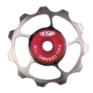 シマノ10-11S ディレーラー用 TNI フルセラミック チタン プーリー 11T