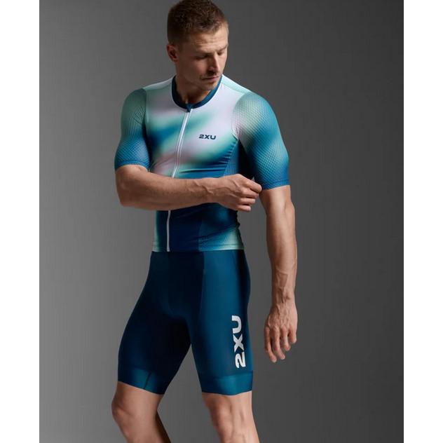 2XU エアロ Sleeved トライアスロン トップ+ショーツセット MT7395A