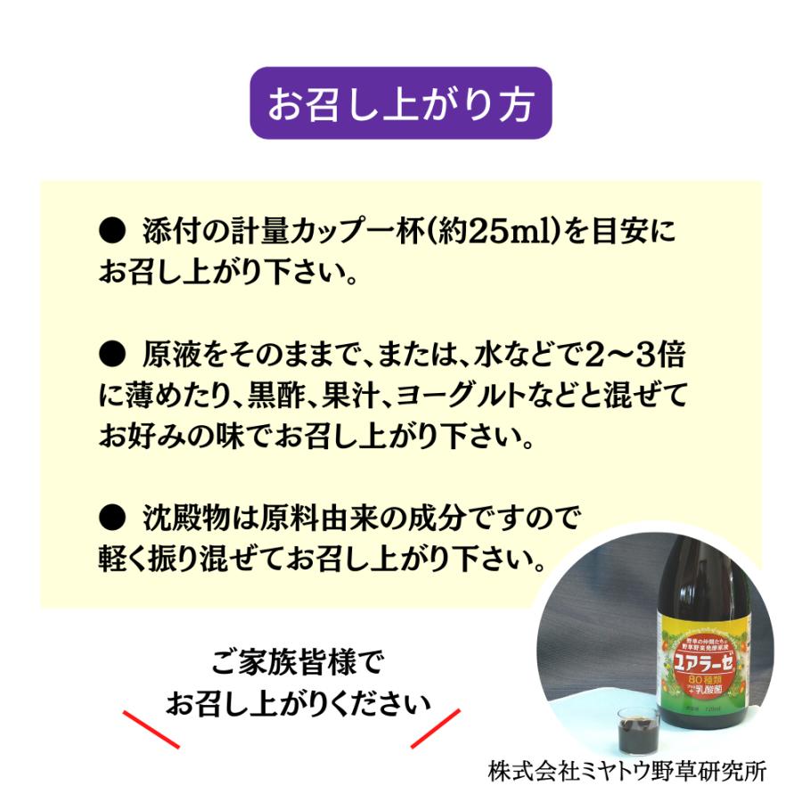 プレミアム仕様｜龍氣養命堂【野草濃縮発酵液 ユアラーゼプラス】720ml |  | 07