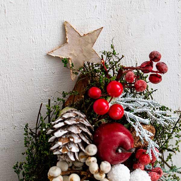 クリスマス スタンドツリー ドライフラワー ナチュラル素材のスタンド