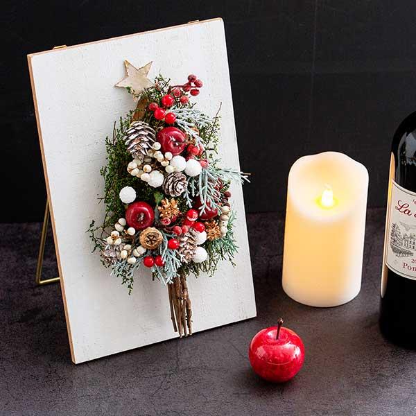 クリスマス スタンドツリー ドライフラワー ナチュラル素材のスタンド