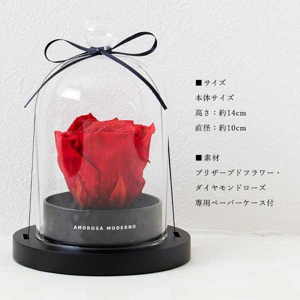 プリザーブドフラワー 幸せのダイヤモンドローズ リトルベル 花 バラ