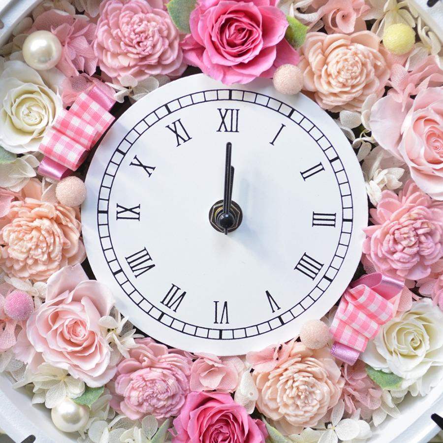 プリザーブドフラワー ピンクバラ 花時計 開店祝い 開業祝い 新築祝い 結婚祝い プレゼント 引っ越し祝い 花 ギフト 贈り物 誕生日