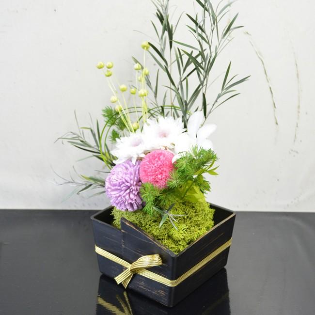 和風プリザーブドフラワー 苔玉風　アレンジメント 凛（りん） プレゼント 贈り物 誕生日 お祝い 古希 還暦 花 ギフト |  | 01