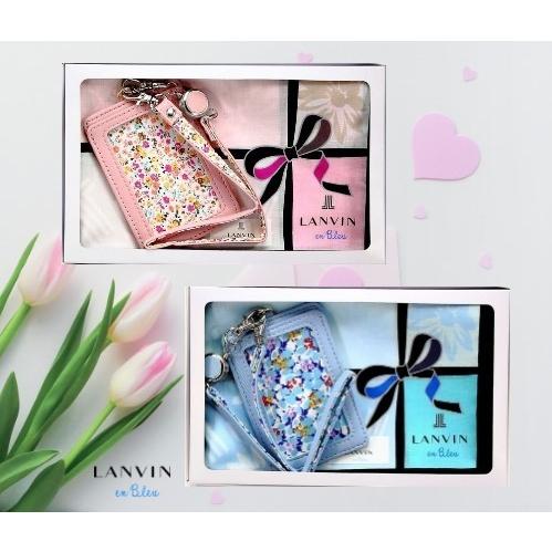 Lanvin En Bleu ランバンオンブルー ハンカチ ノフェス パスケース ギフトセット リボン花柄 入学 就職 女性 誕生日プレゼント お礼 お返し お祝い 10 463set02 フルール ド カメリア Yahoo 店 通販 Yahoo ショッピング