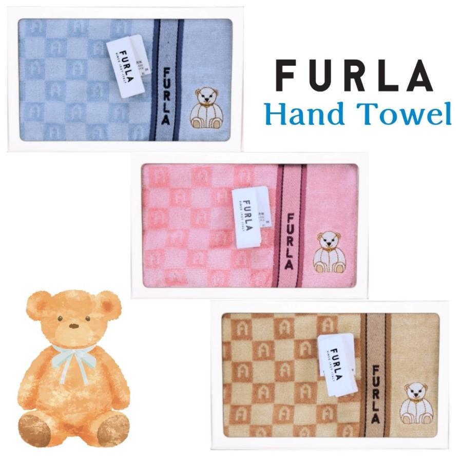 新商品 Furla フルラ ハンドタオル タオルハンカチ テディベア チェック ギフトボックス入り レディース 誕生日 女性 ブランド お祝い お礼 70 以上節約 プレゼント お返し