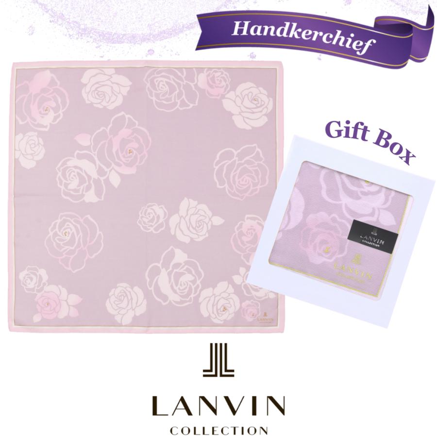 LANVIN COLLECTION ランバン ハンカチ ギフト シルク混 LANVIN COLLECTION ランバン ハンカチ ギフト シルク混