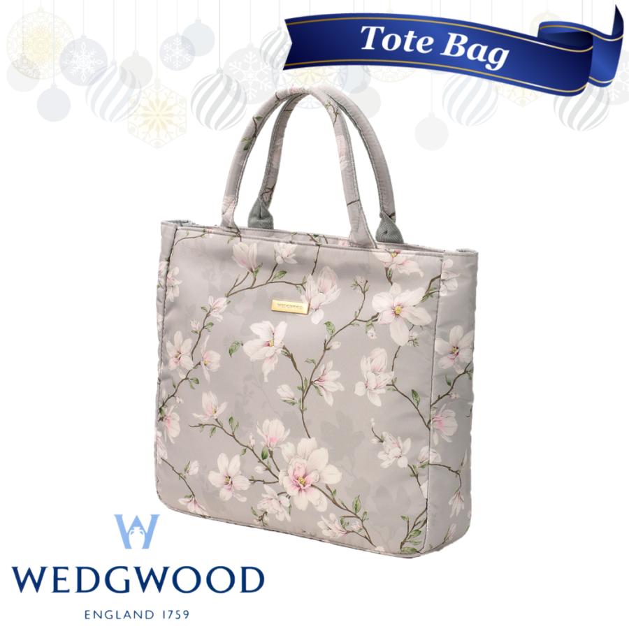 WEDGWOOD ウェッジウッド A4トートバッグ グレー マグノリア 高級 海外 