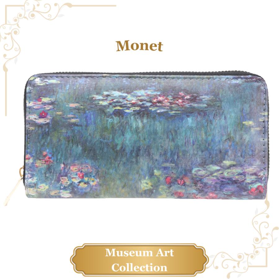 財布 モネ 睡蓮 長財布 印象派 世界の名画 美術 芸術 絵画 レディース 