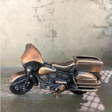 アンティーク調バイク乗り置物