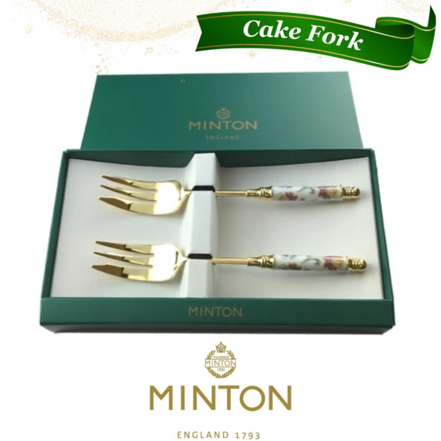 MINTON ミントン ケーキフォーク ゴールド 2本セット MINTON ミントン ケーキフォーク ゴールド 2本セット