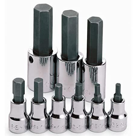 Socket Bit Set, 3/8