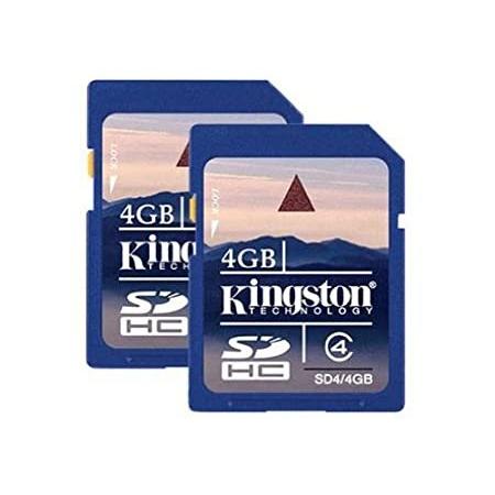 Kingston SDHC Memory Card 4 GB Class 4 Twin Pack