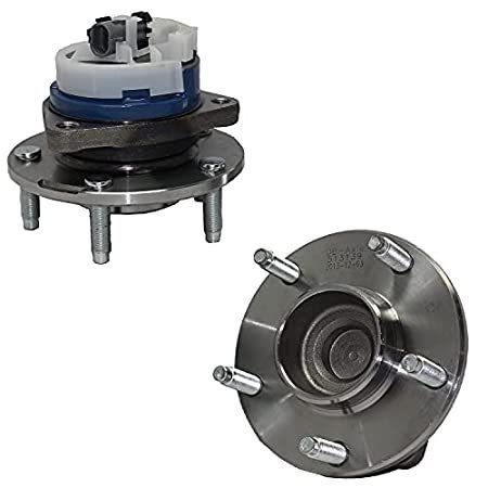 Detroit Axle 2WD Front Wheel Hub and Bearings Assembly Replacement for Ch