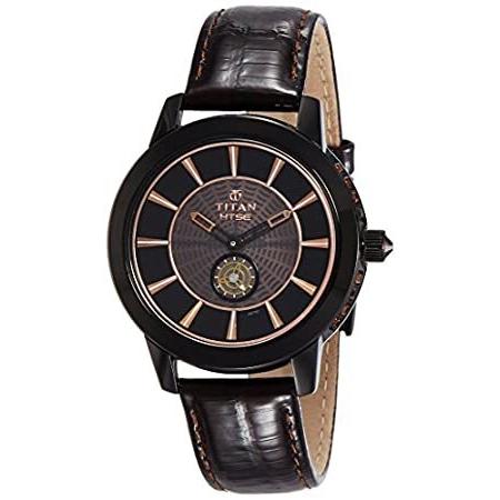 Titan レディース HTSE クォーツウォッチ ステンレススチールストラップ ブラウン 18 (モデル:2523NL01)
