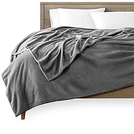 アイビー ユニオン マイクロプラス スーパー ソフト ブランケット Full / Queen グレー 635934848840