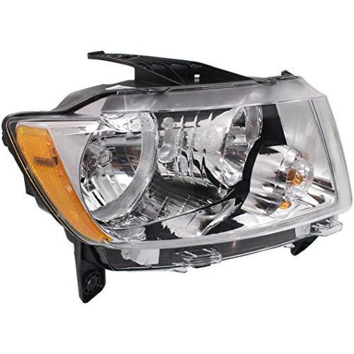 Evan Fischer Headlight Compatible with 2011-2013 Jeep Grand Cherokee Clear - 3