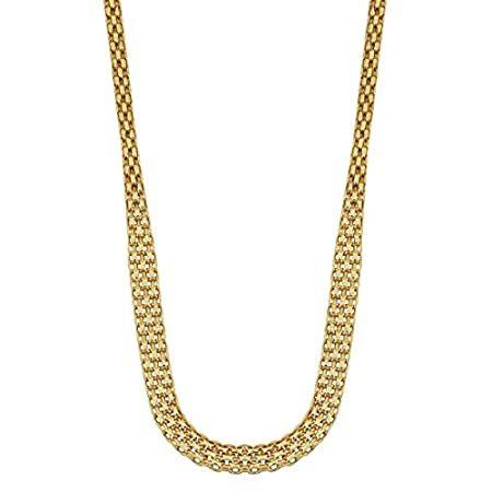 適当な価格 日本未上陸の商品を多数取り揃えております 送料無料 Kooljewelry 14kイエローゴールド グラデーション ビスマーク ネックレス 17インチ メンズアクセサリー Oyostate Gov Ng