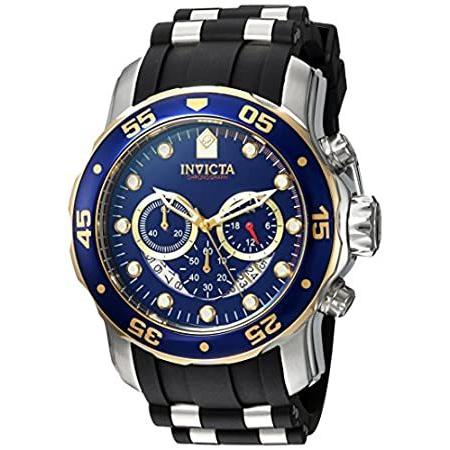 Invicta Men's 'Pro Diver' Quartz Stainless Steel and Silicone Casual Watch,
