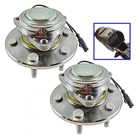 Front Wheel Hubs  Bearings Lug Left  Right Pair for Chevy GMC 2WD 2x4