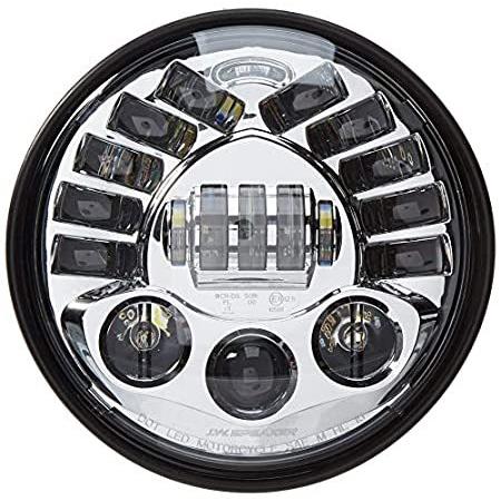 JW スピーカー 0555031 モデル 8790 LED ハイ・ロービーム アダプティブヘッドライト クロームインナーベゼル付き 1パック