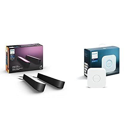 Philips Hue Play 2pack Black   Hue Hub