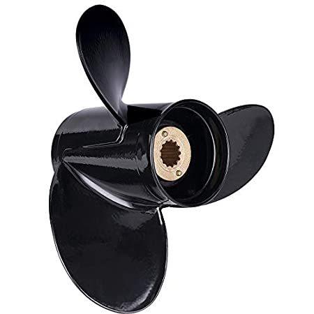 RHINK の3つの刃の水銀の船外エンジンのための海洋のボートのプロペラアルミニウム 30-75Hp (D:10 1/2