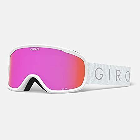 【送料無料】Giro Moxie レディース スノーゴーグル - ホワイトコアライトストラップ アンバーピンク/イエローレンズ(2021)