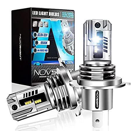 NOVSIGHT H4 9003 HB2 LED Headlight Bulbs, 12000 Lumens 1:1 Size Design Head