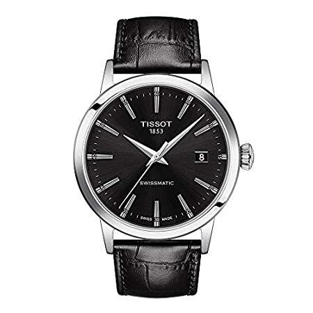 Tissot mens Classic Dream Stainless Steel Dress Watch Black T1294071605100