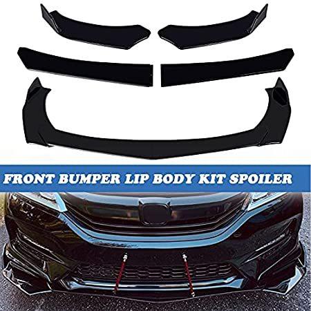 Universal Front Bumper Lip Chin Spoiler PP Front Bumper Lip Sopiler Wing Bo